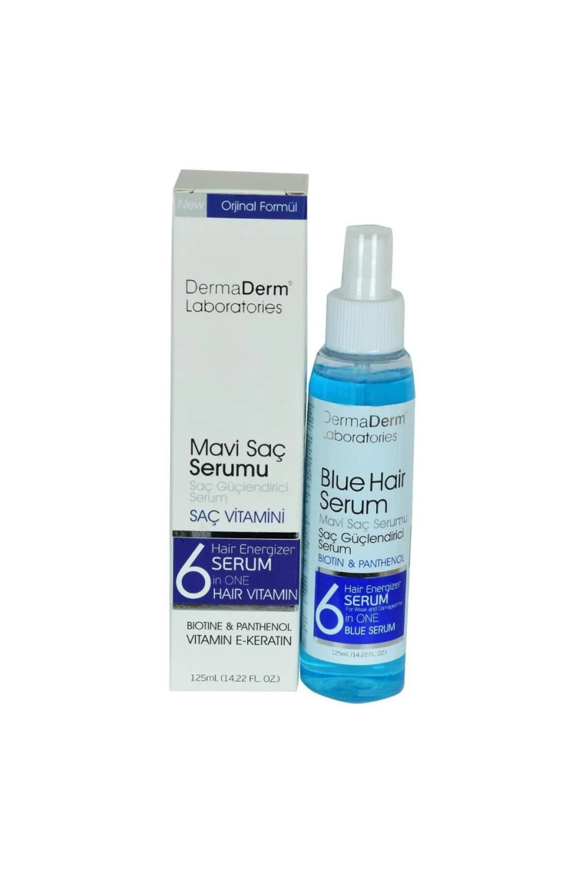 Mavi Saç Serumu Saç Güçlendirici Biotin Keratin 125ml