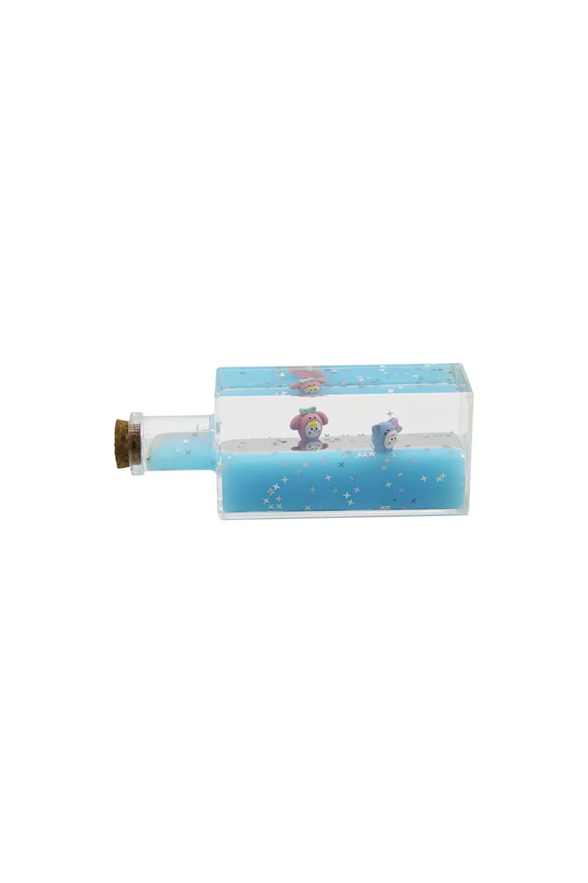 Mavi Su Hayvan - Yıldız Dikdörtgen Mika Şişe Yüzen Batmayan Dekoratif Biblo AKVARYUM4.2X6.4X17CM Mavi Su Hayvan - Yıldız Dikdörtgen Mika Şişe Yüzen Batmayan Dekoratif Biblo AKVARYUM4.2X6.4X17CM