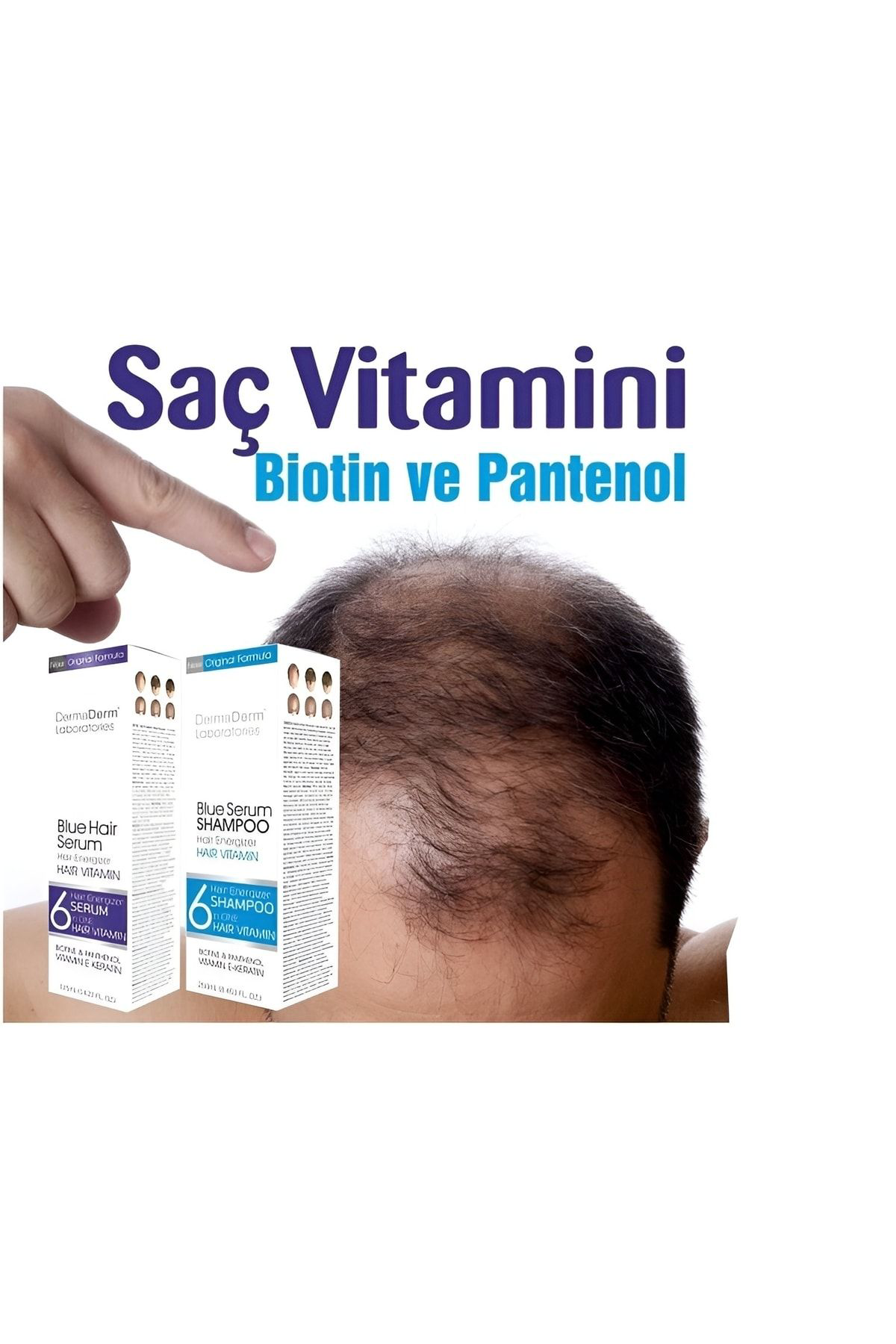 Dermaderm Mavi Su & Serum + Mavi Şampuan (Avantaj Paketi)