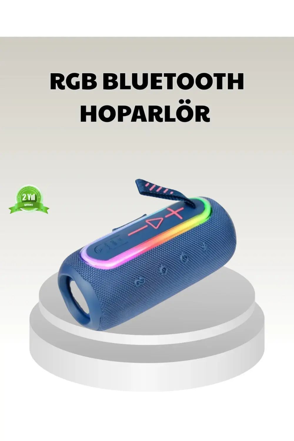 Kanonik Education Mavi Taşınabilir Bluetooth Hoparlör Kompakt Tasarım Ve Güçlü Ses