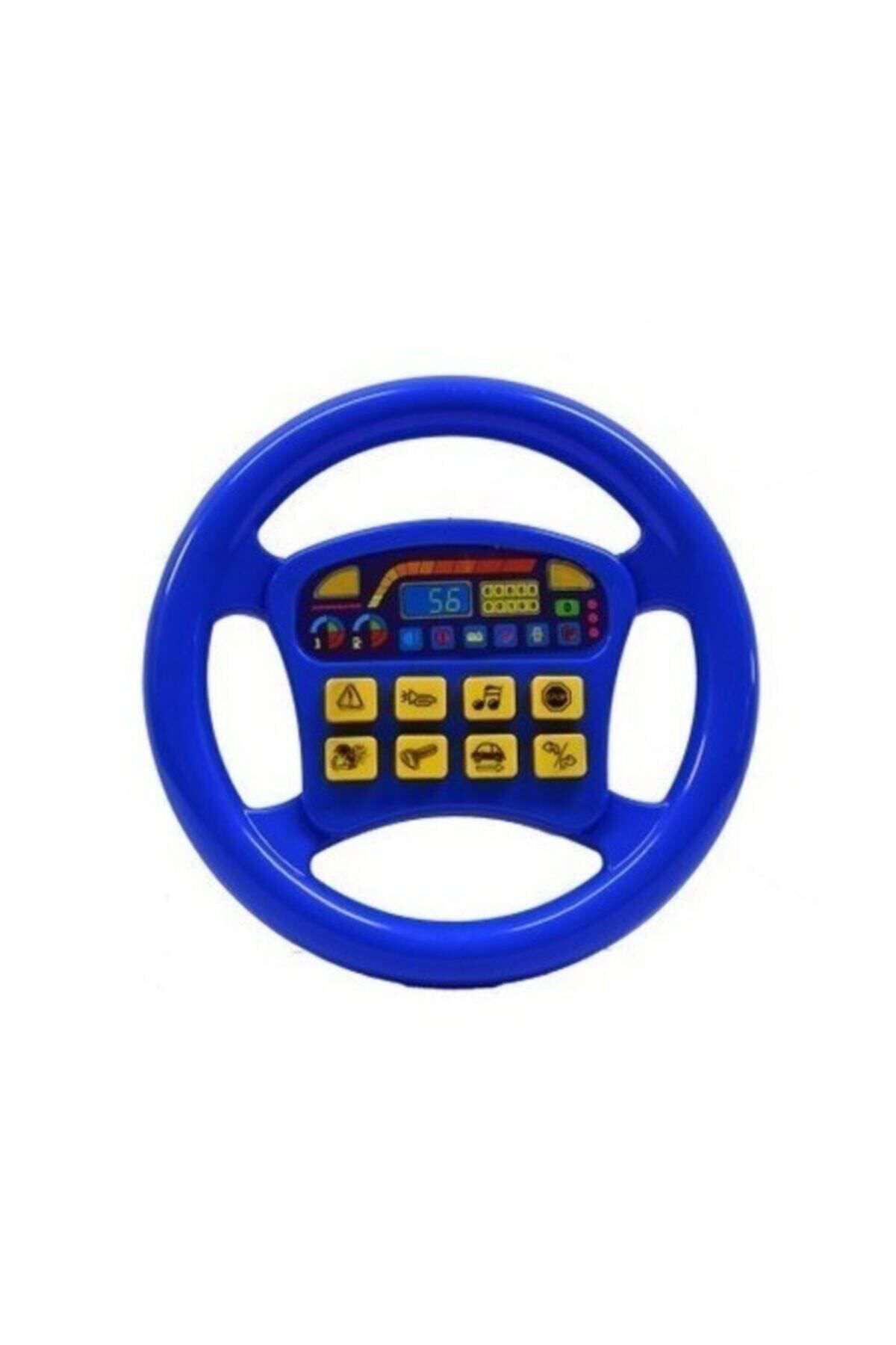 Mavi Türkçe Sesli Müzikli Eğitici Çocuk Oyuncak Direksiyon - EGC-