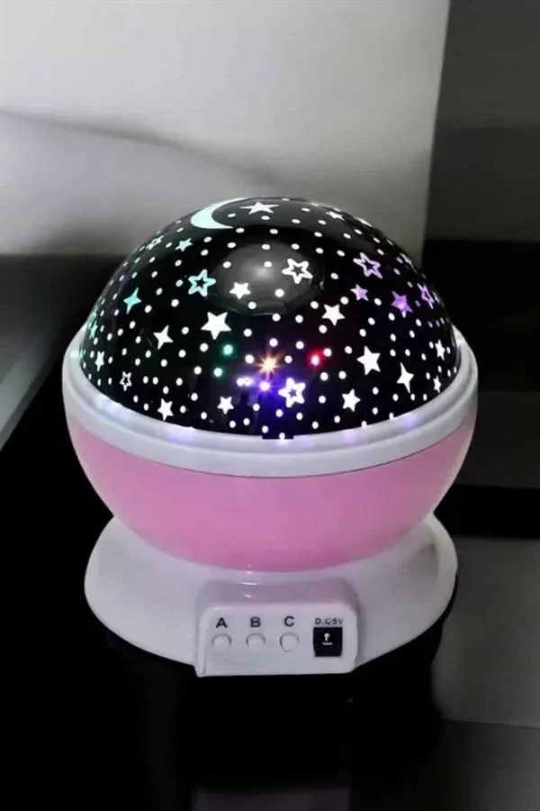 Mavi ve Mor Işıklı Projeksiyon Lambası - Star Master Gece Lambası