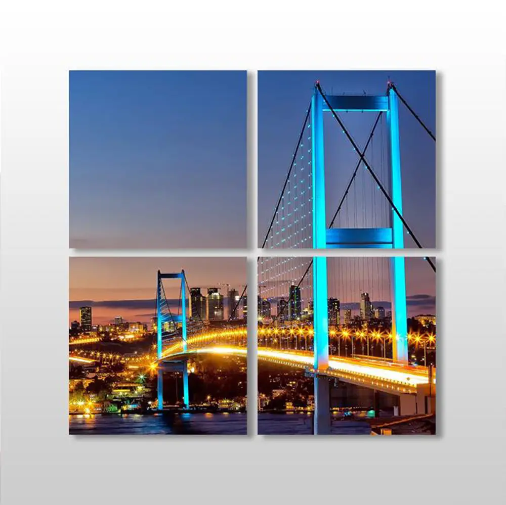 Mavi Yansıma İstanbul Köprü Kanvas Tablo Mavi Yansıma İstanbul Köprü Kanvas Tablo