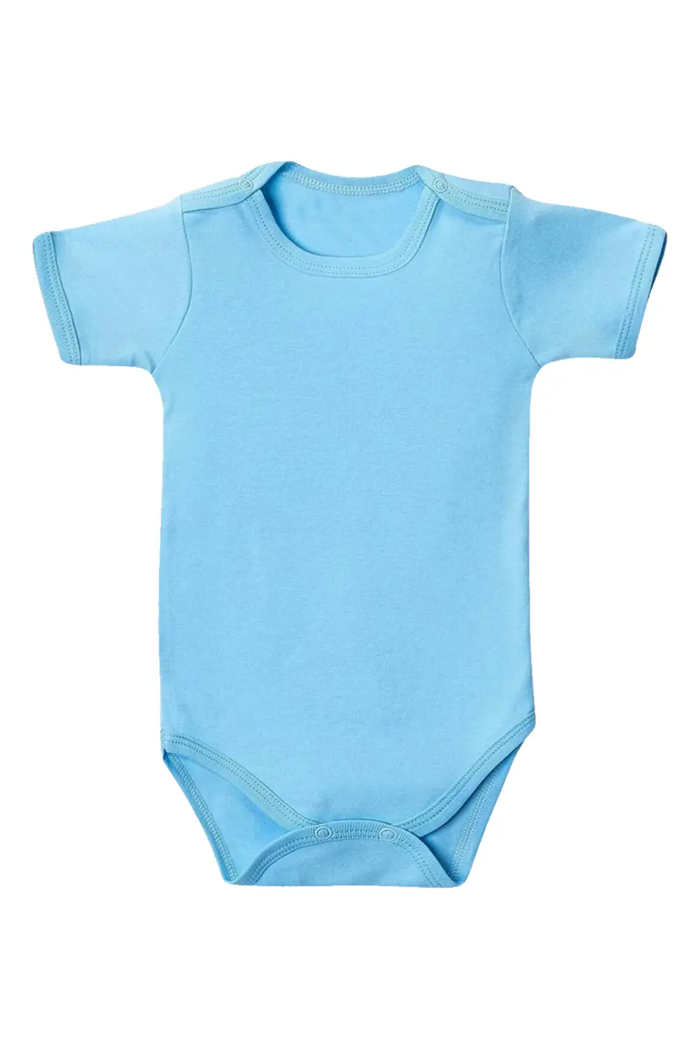 Mavi Yarım Kol Body Zıbın 2-7 YAŞ Çocuklar İçin (3 ADET) Alttan Ç