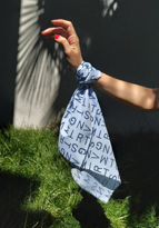 Tükkan Accessories Mavi Zemin Harfli Bandana-Bandana20