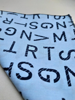 Tükkan Accessories Mavi Zemin Harfli Bandana-Bandana20