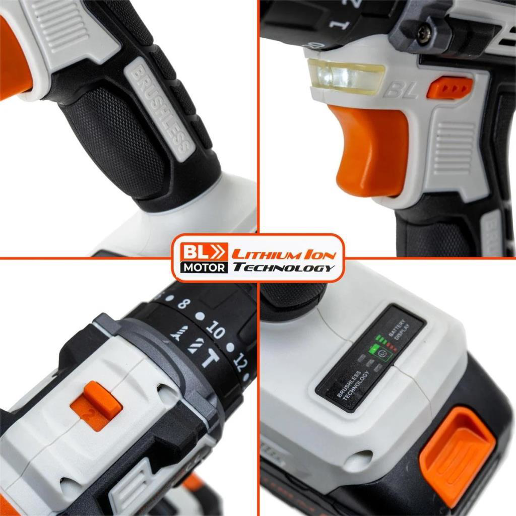 Max Extra MX2020 Kömürsüz Çift Akülü Darbeli Matkap 20V 2.0Ah Max Extra MX2020 Kömürsüz Çift Akülü Darbeli Matkap 20V 2.0Ah