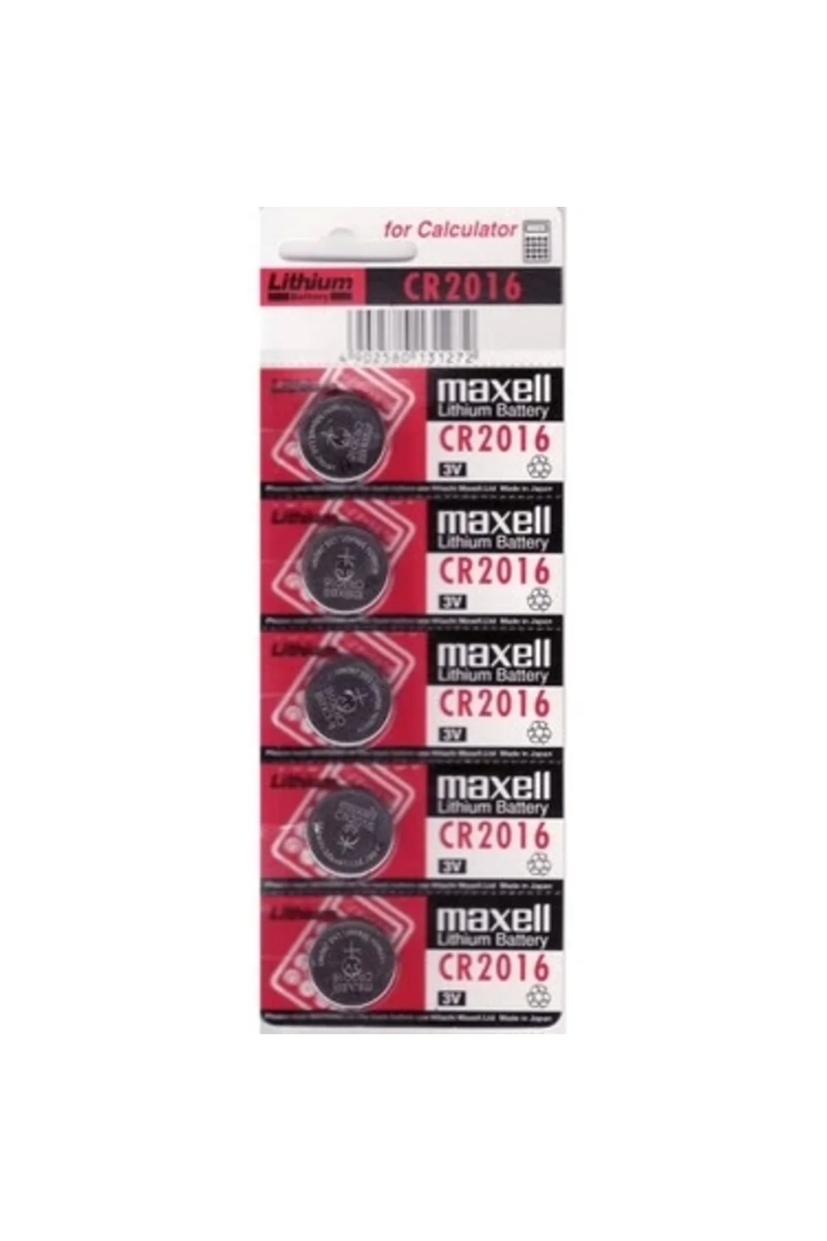Maxell Cr2016 3V Lityum Düğme Pil 5'Li Paket Maxell Cr2016 3V Lityum Düğme Pil 5'Li Paket