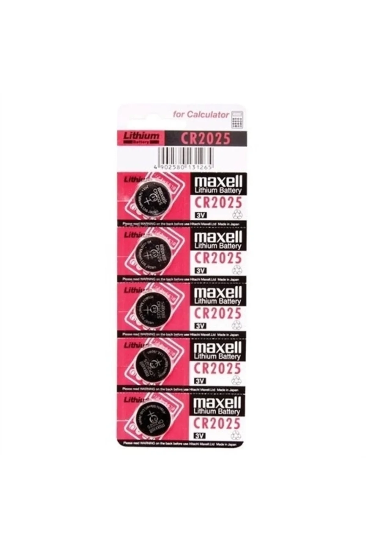 Maxell Cr2025 3v Lityum Düğme Pil 5'li Paket Maxell Cr2025 3v Lityum Düğme Pil 5'li Paket