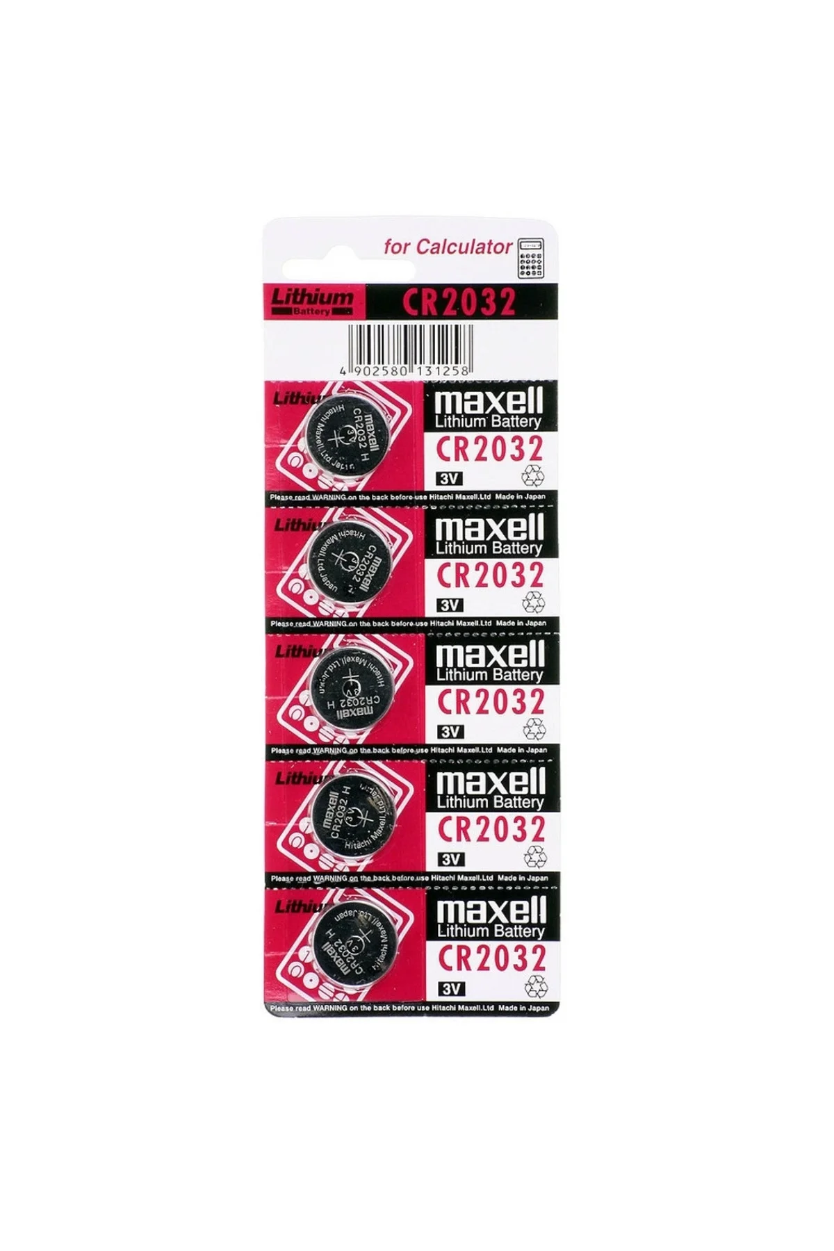 Maxell Cr2032 3V Lityum Düğme Pil 5'Li Paket Maxell Cr2032 3V Lityum Düğme Pil 5'Li Paket