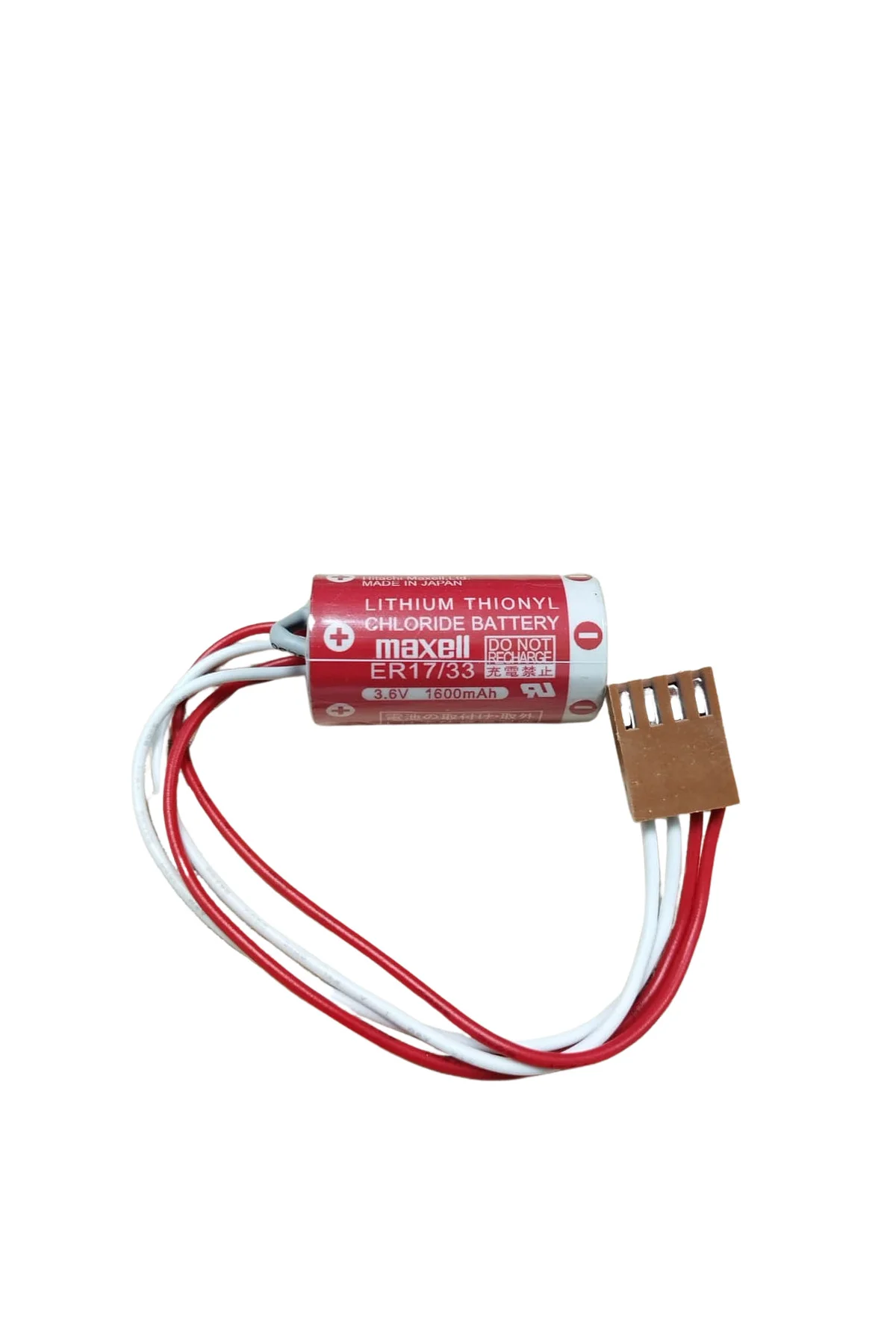 Maxell ER17/33 3.6V 2/3A 4 PIN Size Pil - Kahverengi Soket