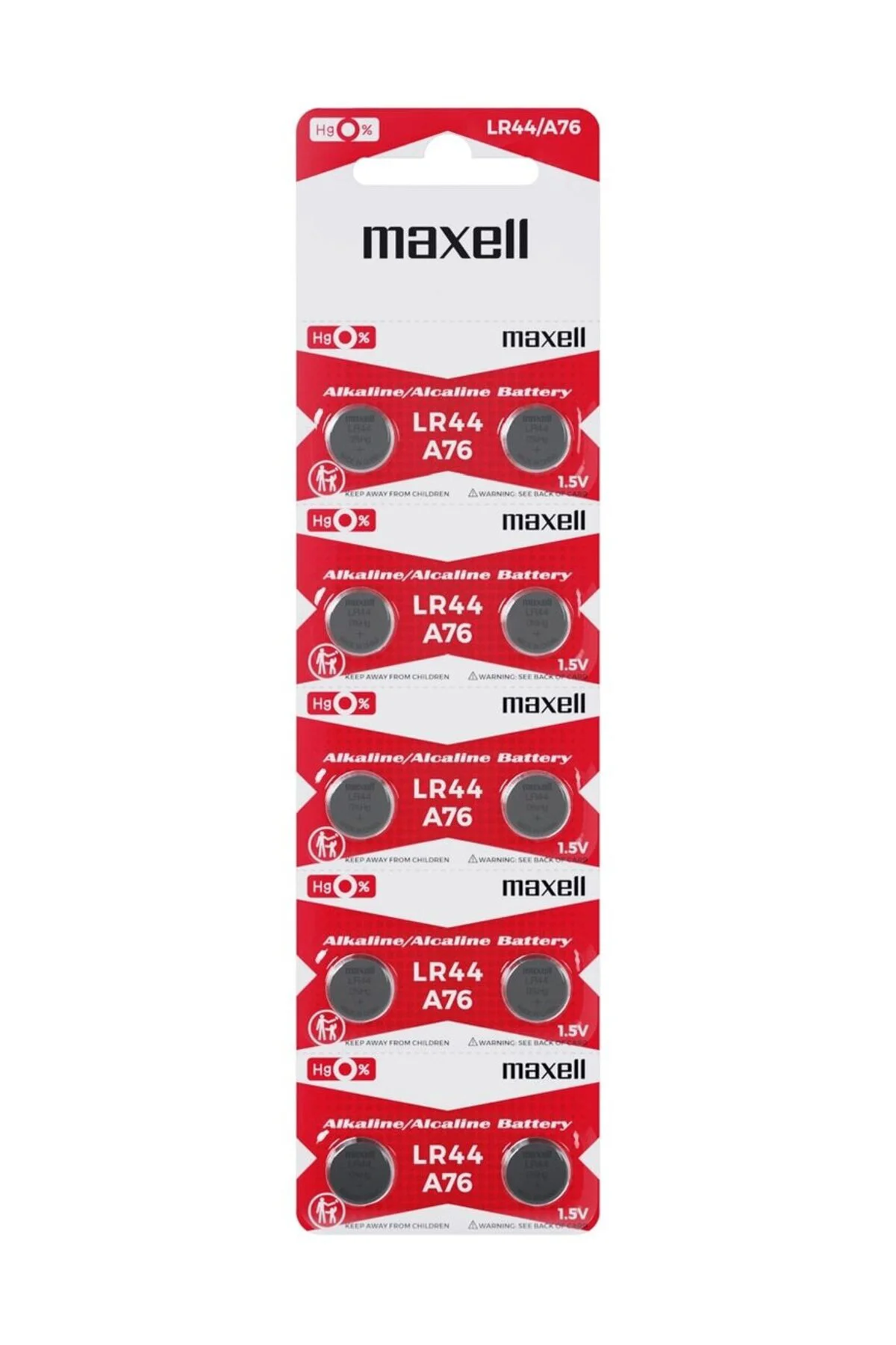Maxell Lr44 Ag13 Sr44 A76 1.5v lin Saat Pili 10 Adet