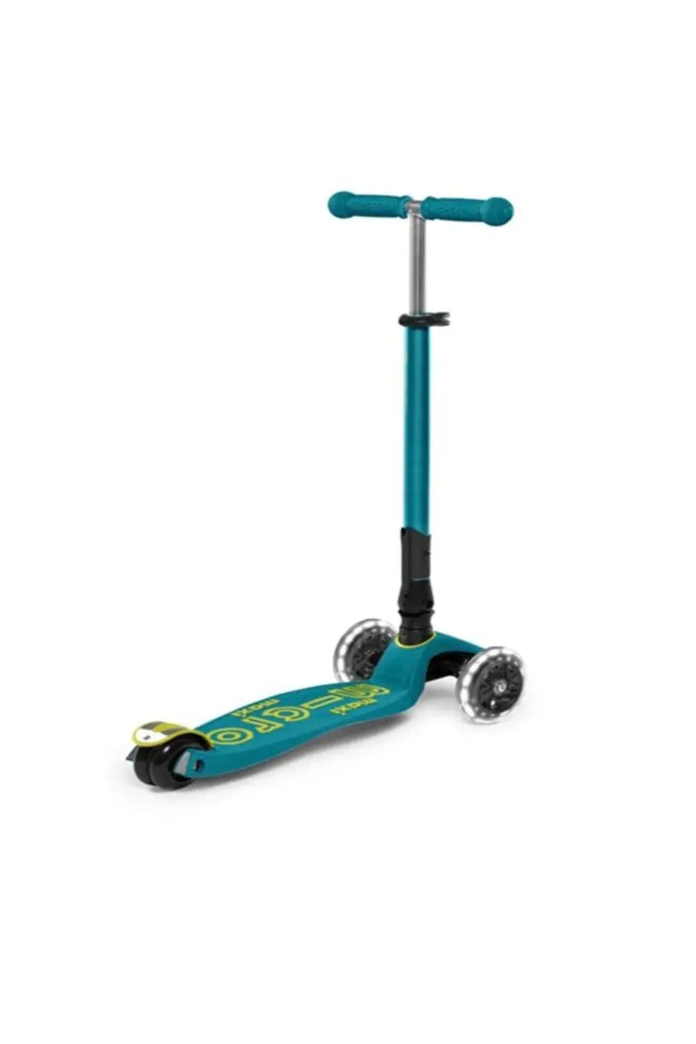 Maxi Deluxe Foldable Petrol Green (Led) Scooter MMD097