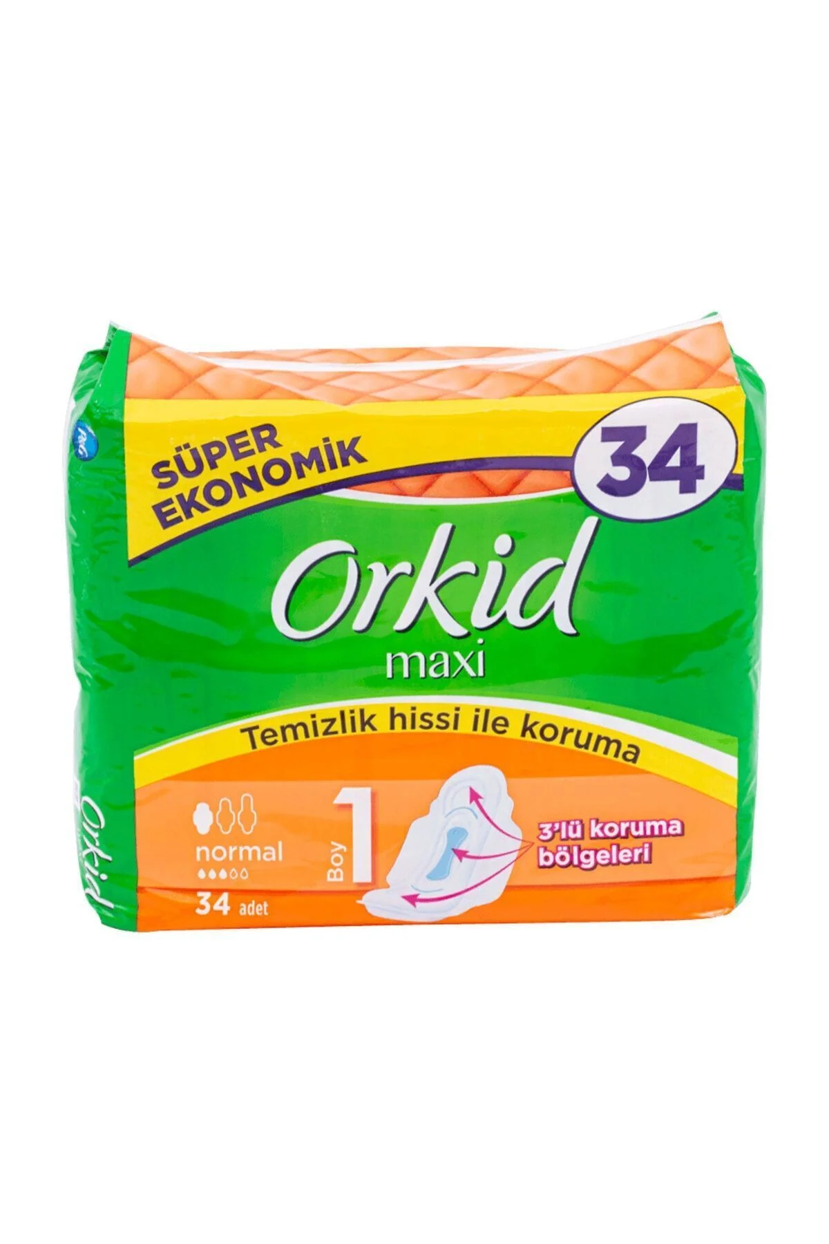 Maxi Hijyenik Ped Normal Süper Ekonomik Paket 34'lü - Görsel 3