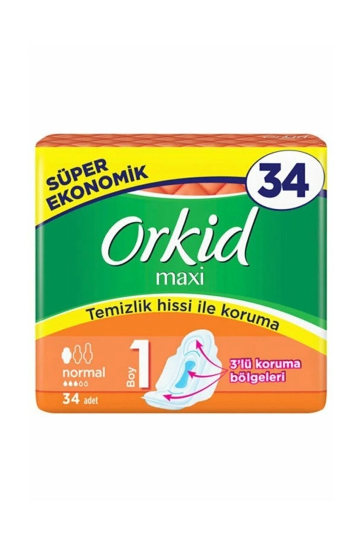 Maxi Hijyenik Ped Normal Süper Ekonomik Paket 34'lü - Görsel 2