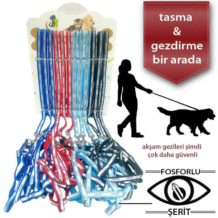 Maxi Life Kedi Köpek Gezdirmeli Gögüs Tasma Set Reflektörlü