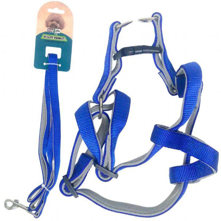 Maxi Life Köpek Gezdirmeli Gögüs Tasması Y.Doku 15mm X 120 cm Maxi Life Köpek Gezdirmeli Gögüs Tasması Y.Doku 15mm X 120 cm