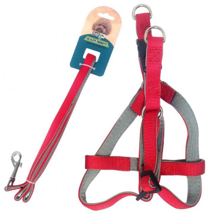 Maxi Life Köpek Gezdirmeli Gögüs Tasması Y.Doku 15mm X 120 cm Maxi Life Köpek Gezdirmeli Gögüs Tasması Y.Doku 15mm X 120 cm