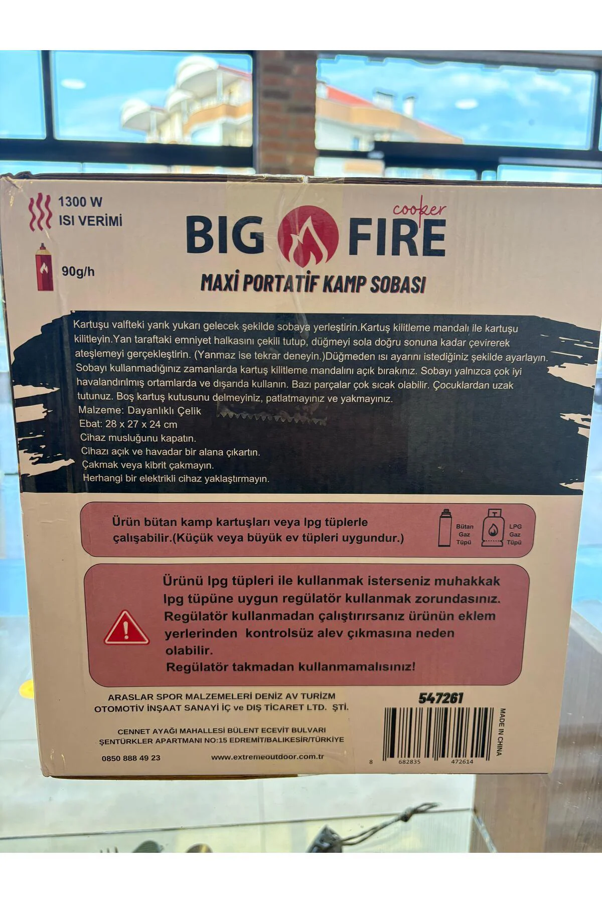 Maxi Portatif Kamp Sobası