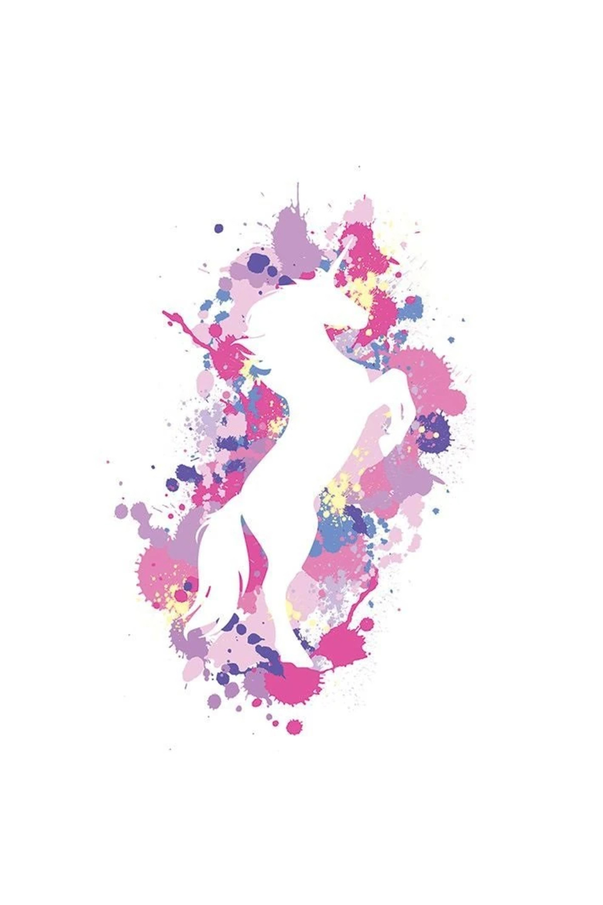 Maxi Poster Art Studio (Splatter Silhouette Unicorn)