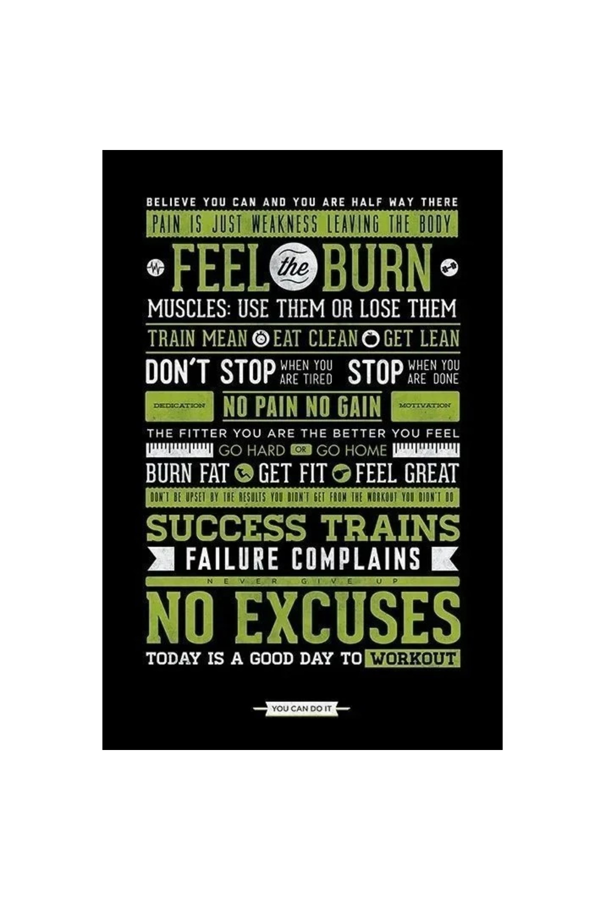 Maxi Poster Gym Motivational