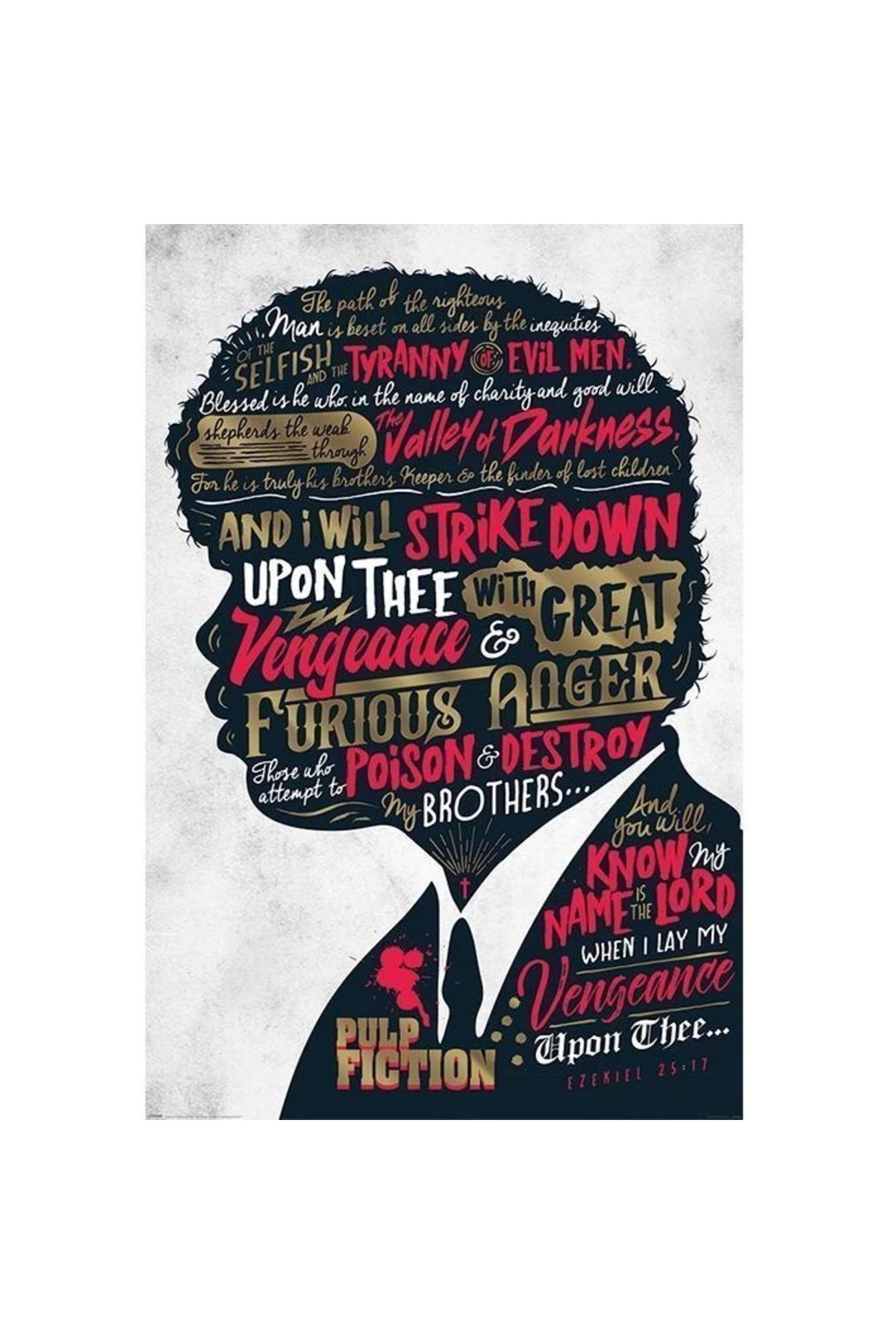 Maxi Poster Pulp Fiction (Ezekiel 25:17)