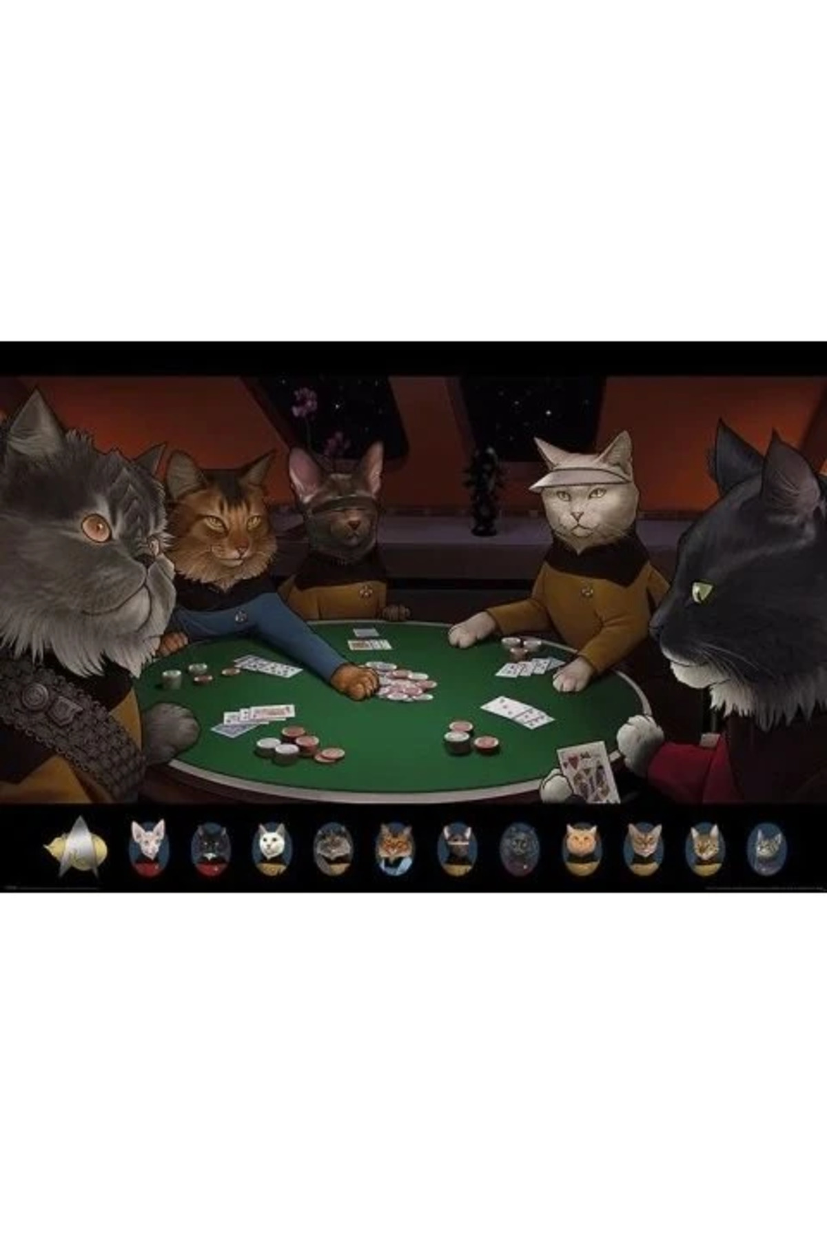 Maxi Poster Star Trek Cats (Poker)