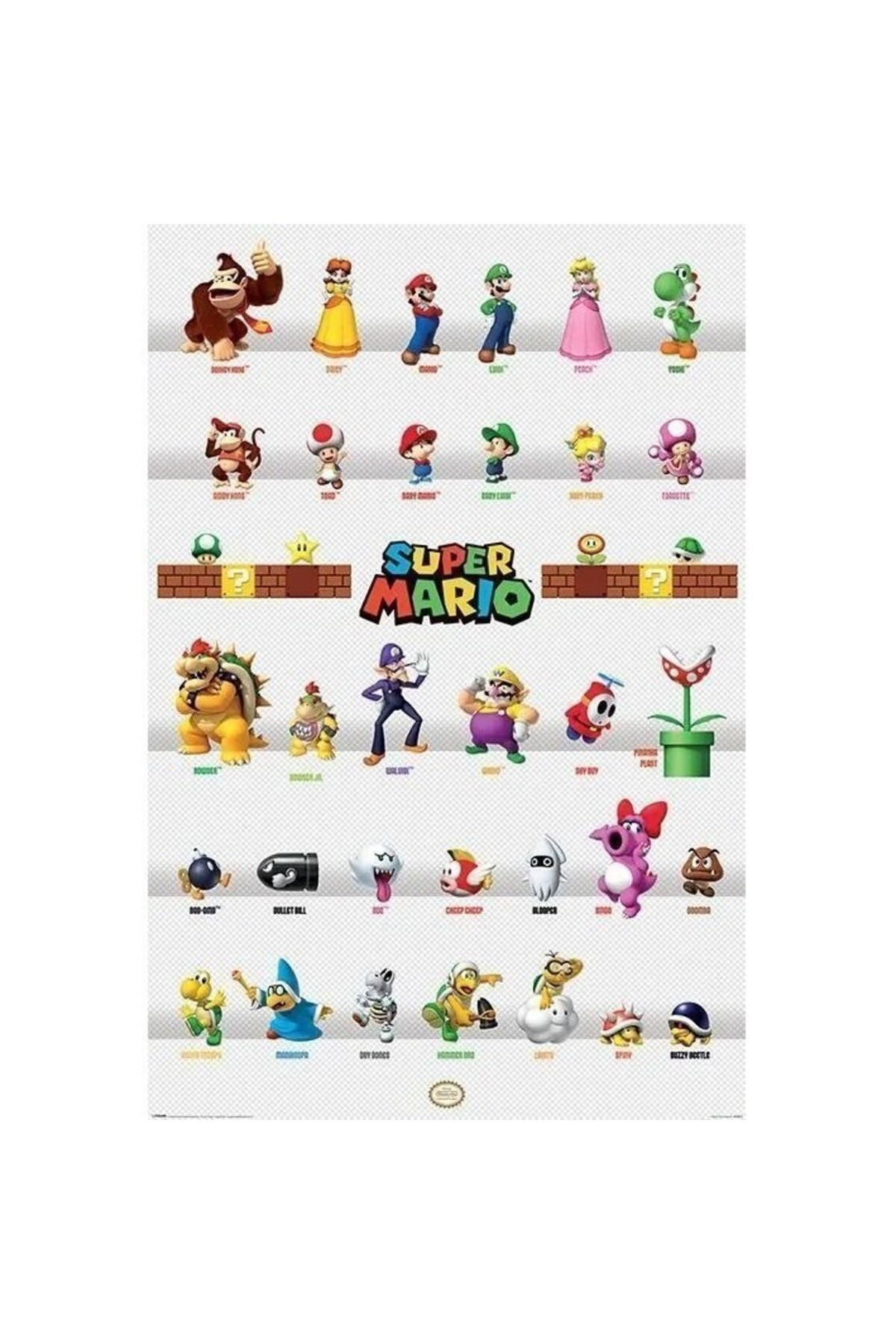 Maxi Poster Super Mario (Character Parade)