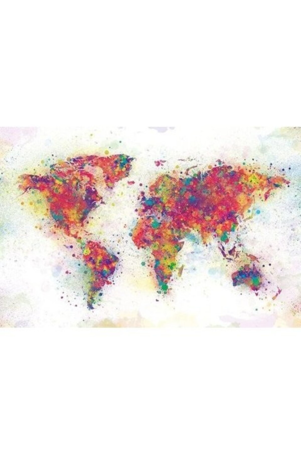 Maxi Poster World Map Colour Splash