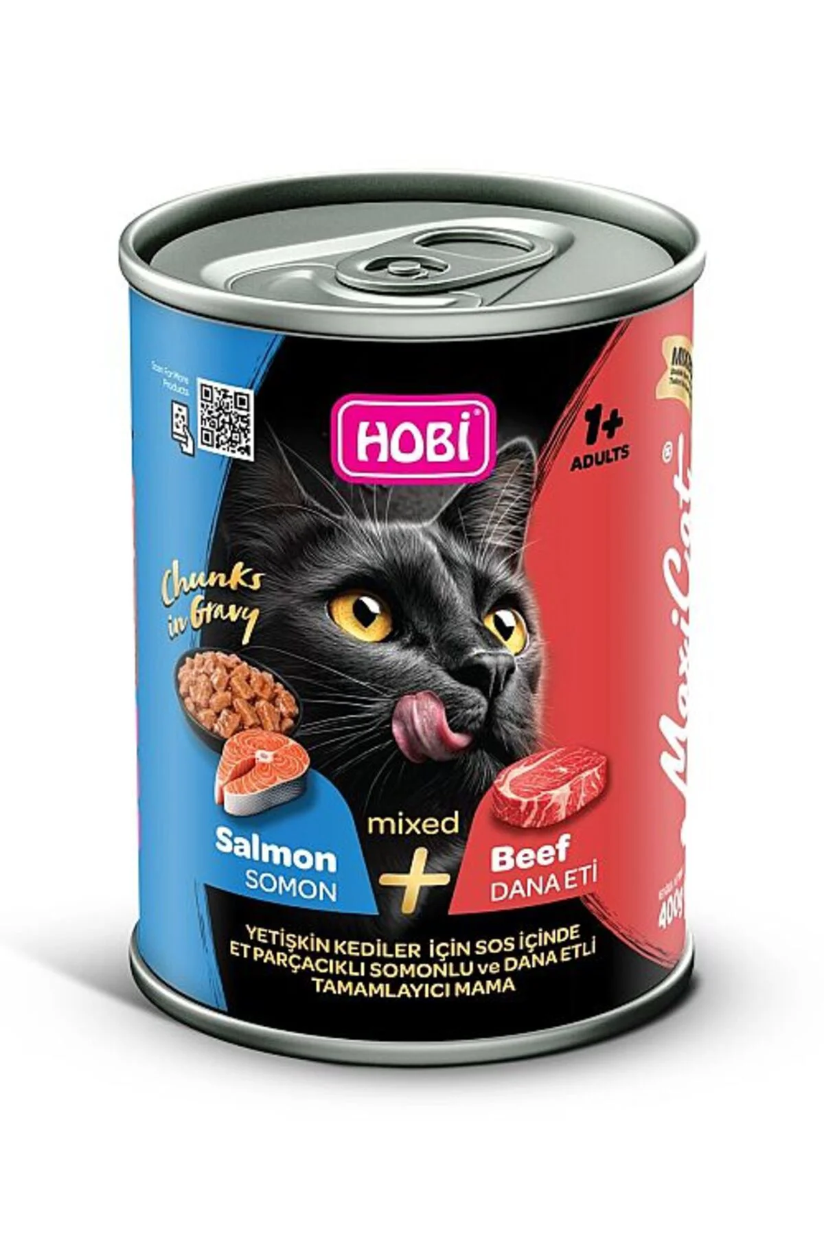 Maxicat Mixed Somon ve Dana Etli Kedi Konservesi 400 Gr Fiyatı, Yorumları ve Özellikleri