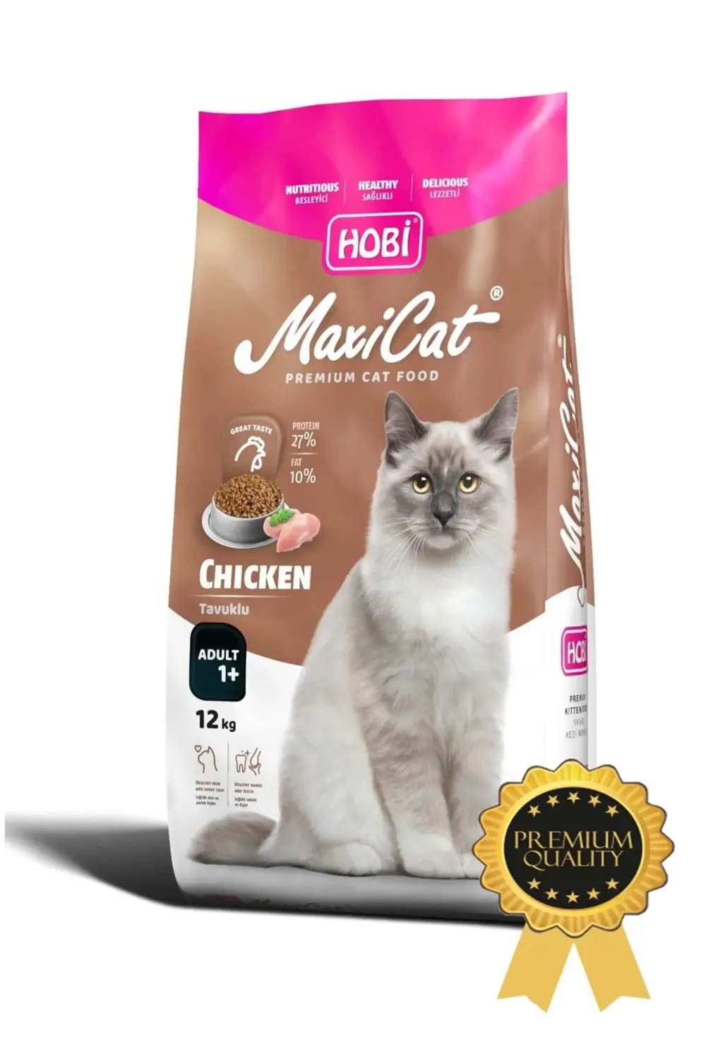 Maxicat Premium Tavuklu Kedi Maması 12kg