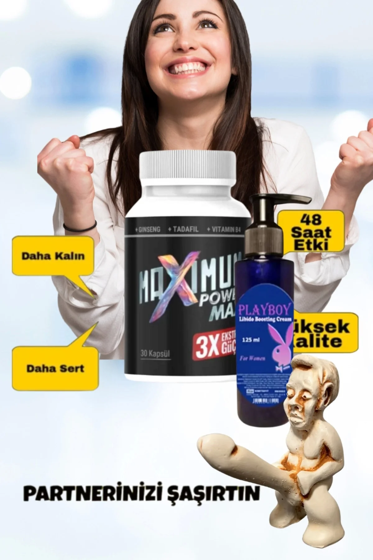 Maximum Power Libido Arttırıcı Krem - Erkeklere Özel Bölge Destekleyici 30'lu Mucize Set Fiyatı, Yorumları ve Özellikleri