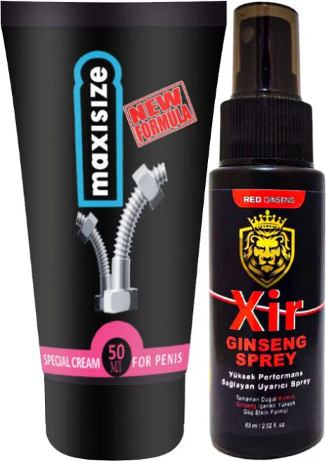 Maxisize Cream ve Xir Sprey Seti - Erkeğe Özel 50ml + 60ml Bakım Desteği Fiyatı, Yorumları ve Özellikleri