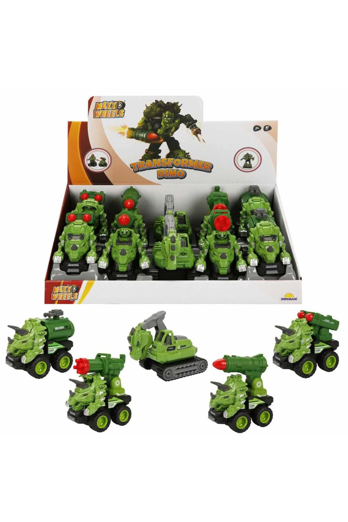 Maxx Wheels Dönüşen Dinozor Araçlar