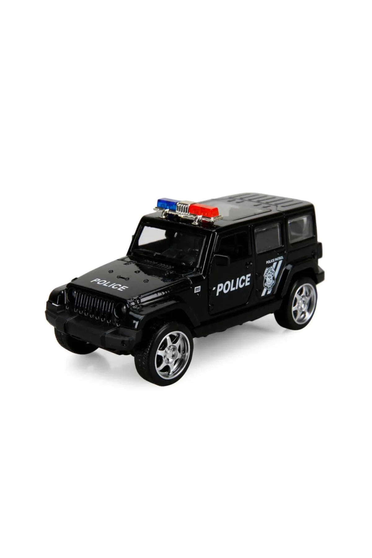 Maxx Wheels Işıklı Polis Jeep Model Arabalar 12 cm - Görsel 2