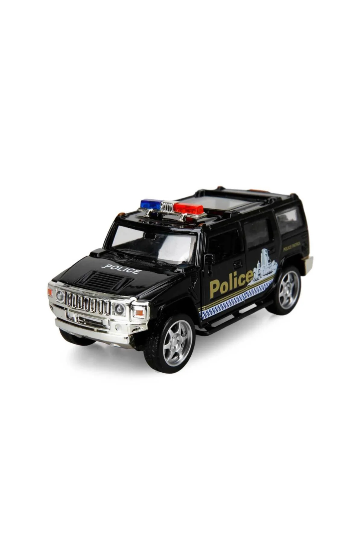 Maxx Wheels Işıklı Polis Jeep Model Arabalar 12 cm - Görsel 4