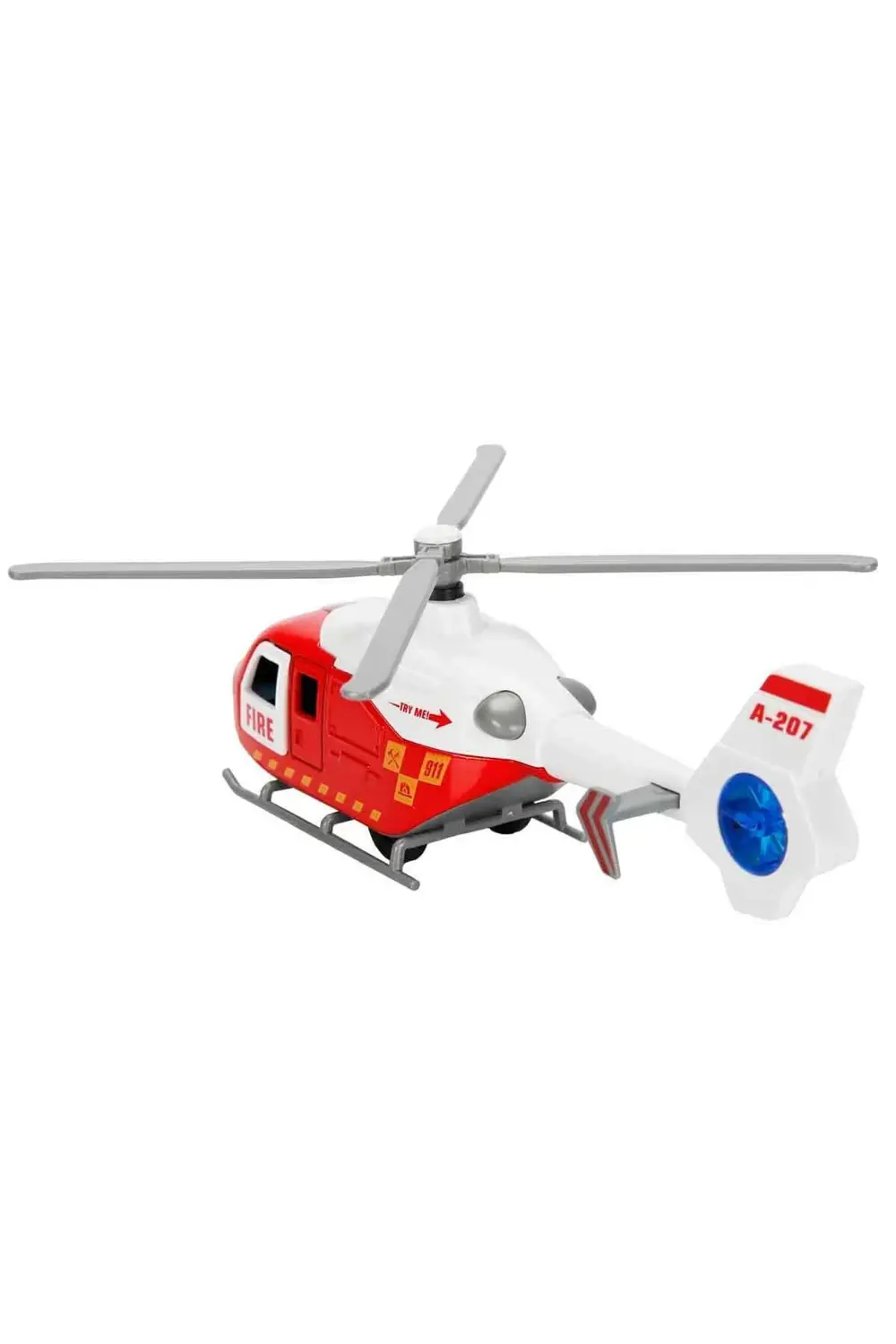 Maxx Wheels Sesli Işıklı Çek Bırak Die Cast Helikopter – Metal Gö