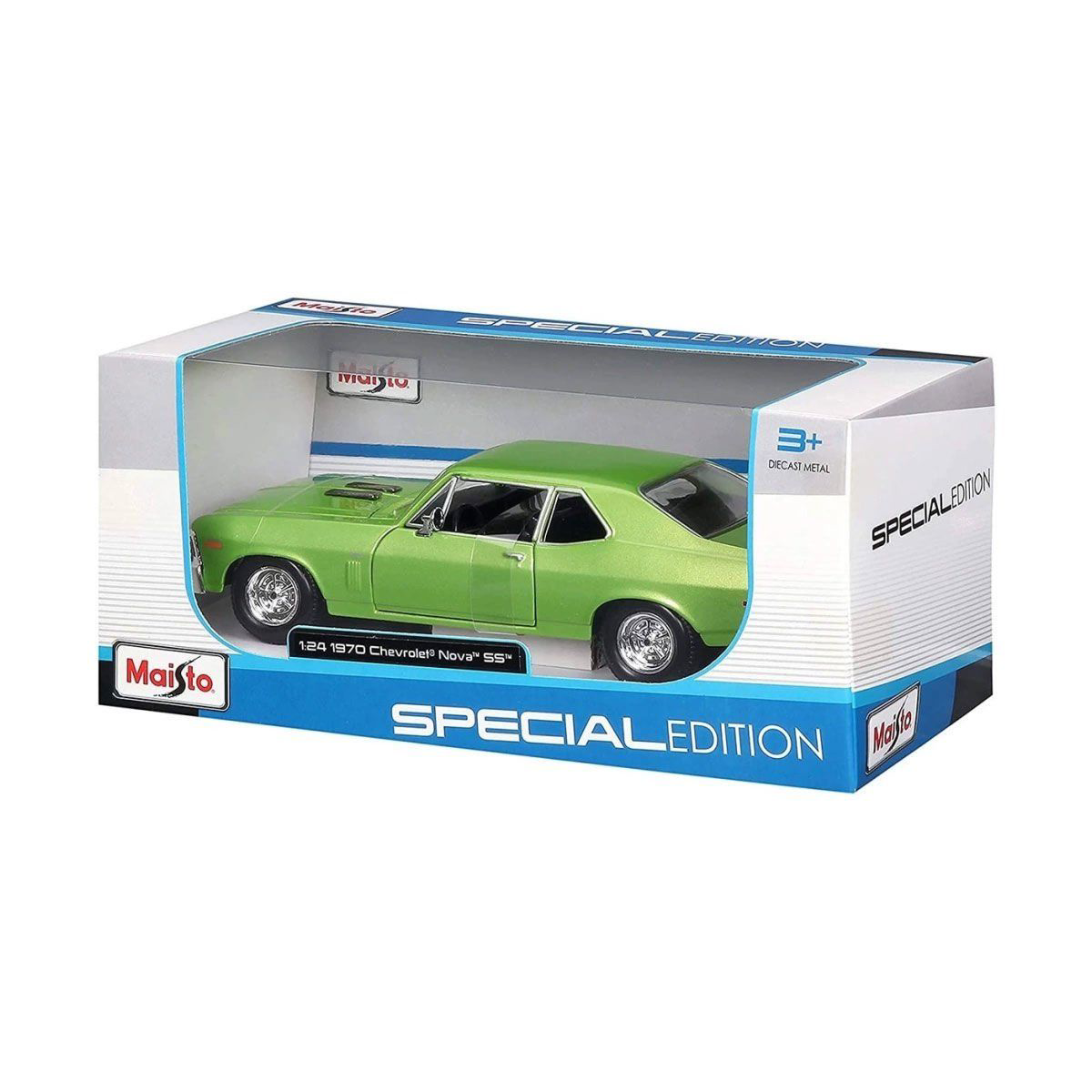 MAY 31262 1:24 Maisto Chevrolet Nova Ss 1970 Model Araba -Necotoy