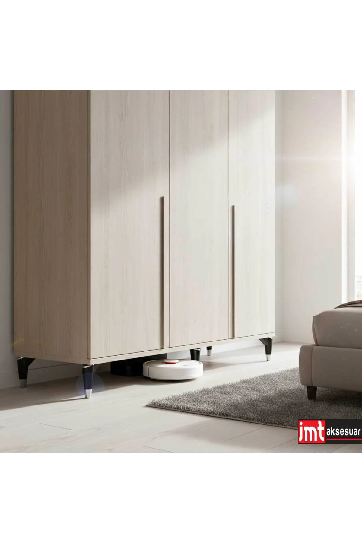 MAYA AYAK 15 CM SİYAH-KROM Mobilya Kanepe Sehpa Tv Ünitesi Koltuk