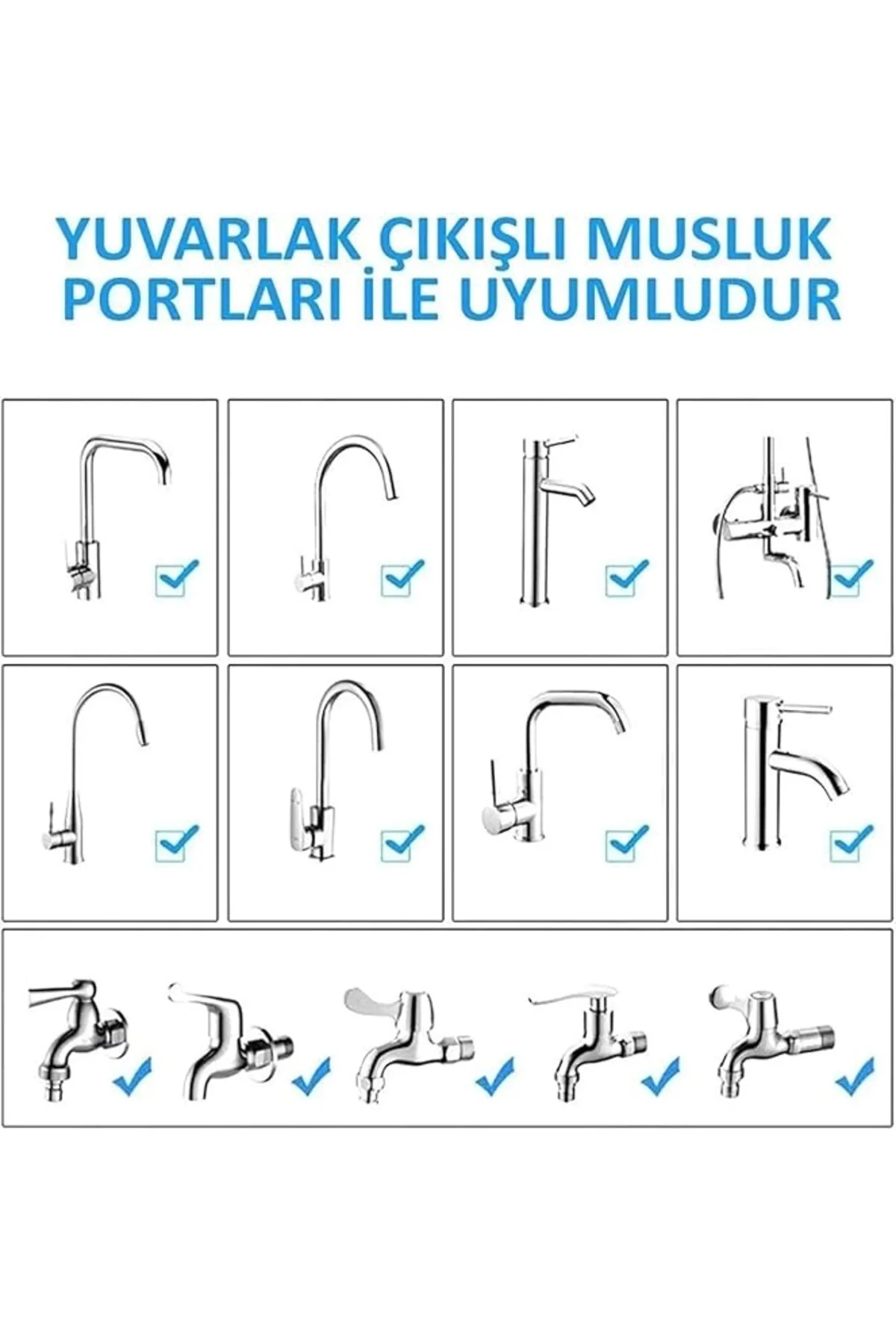Mayaglory Krom Fonksiyonlu Tasarruflu Oynar Başlıklı Eviye Musluk