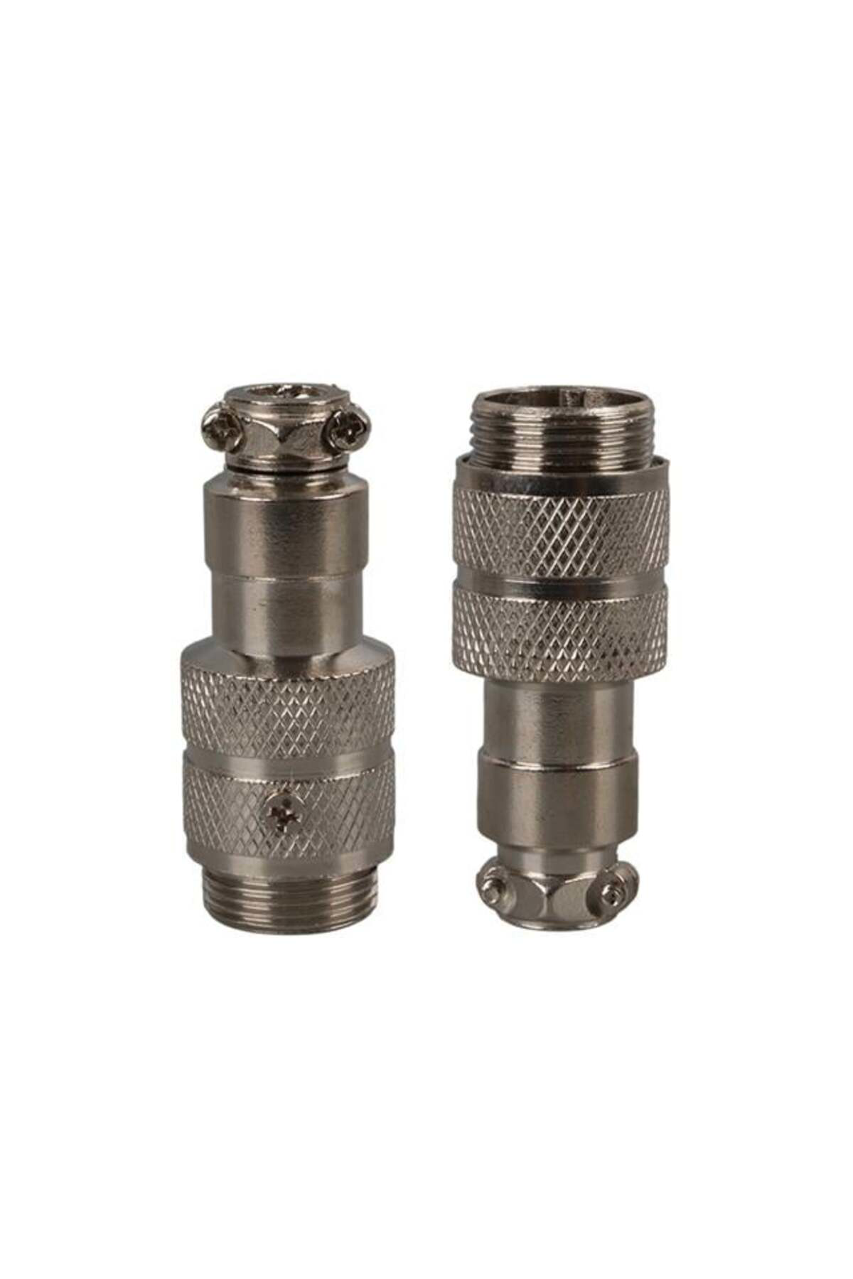 Mayk GX16-2 Pinli Metal Erkek Konnektör (M16 - 16mm)