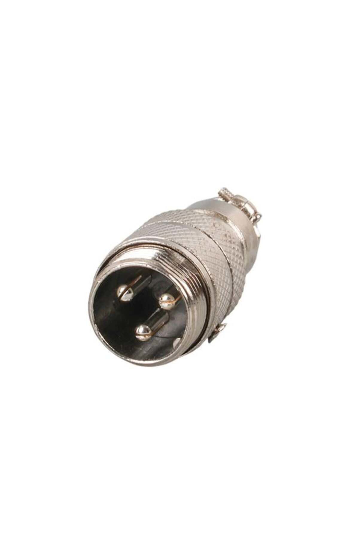 Mayk GX16-3 Pinli Metal Erkek Konnektör (M16 - 16mm)