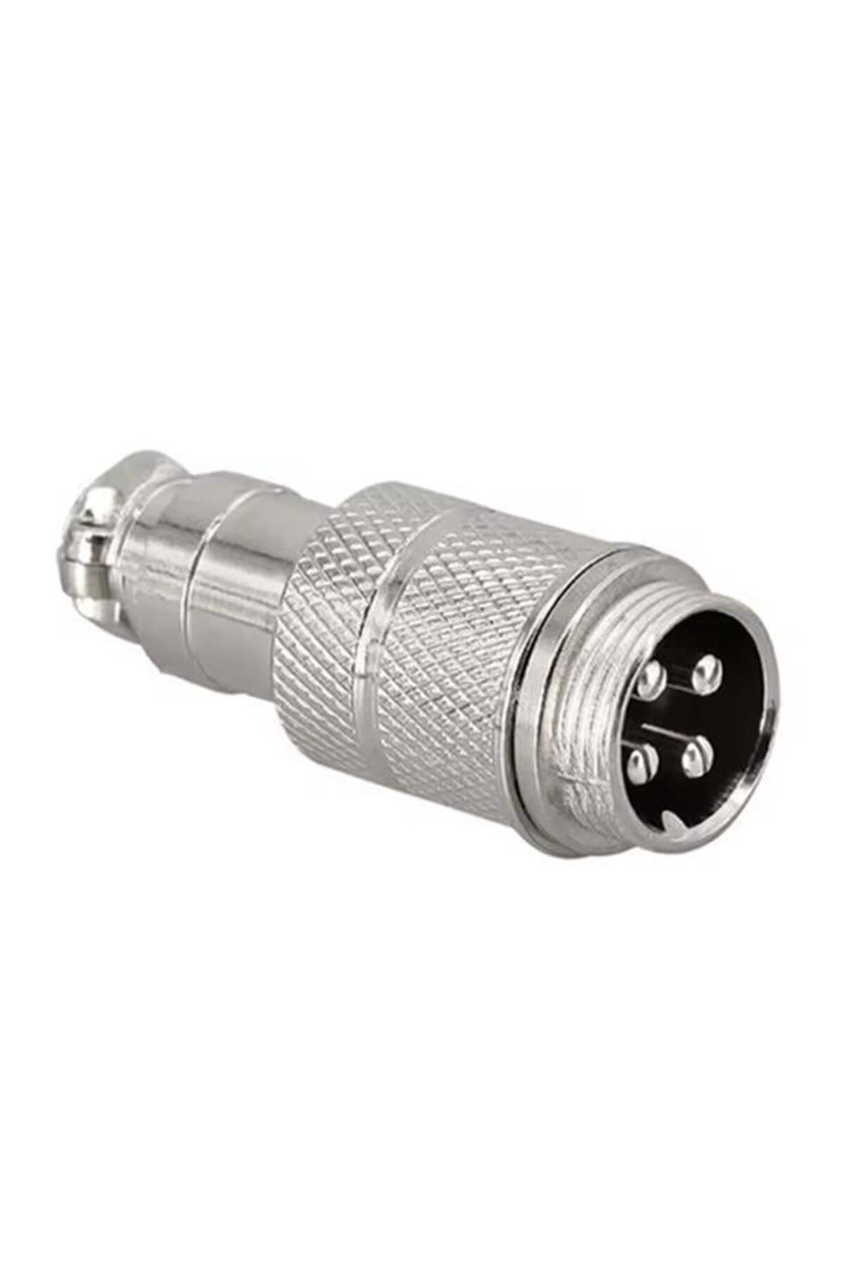 Mayk Gx16-4 Pinli Metal Erkek Konnektör (M16 - 16Mm)