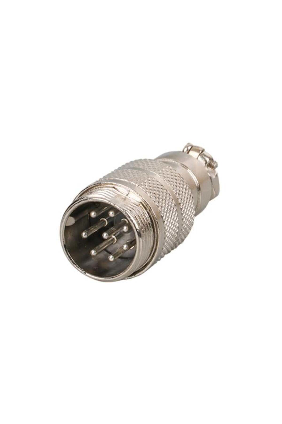Mayk Gx16-8 Pinli Metal Erkek Konnektör (M16 - 16Mm)
