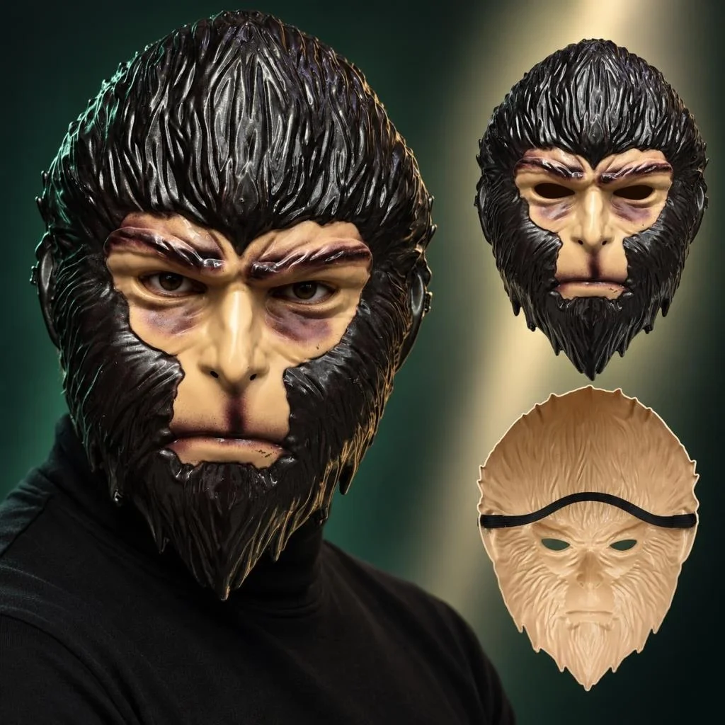 Maymun Kral Wukong Plastik Yüz Maskesi Maymun Kral Wukong Plastik Yüz Maskesi
