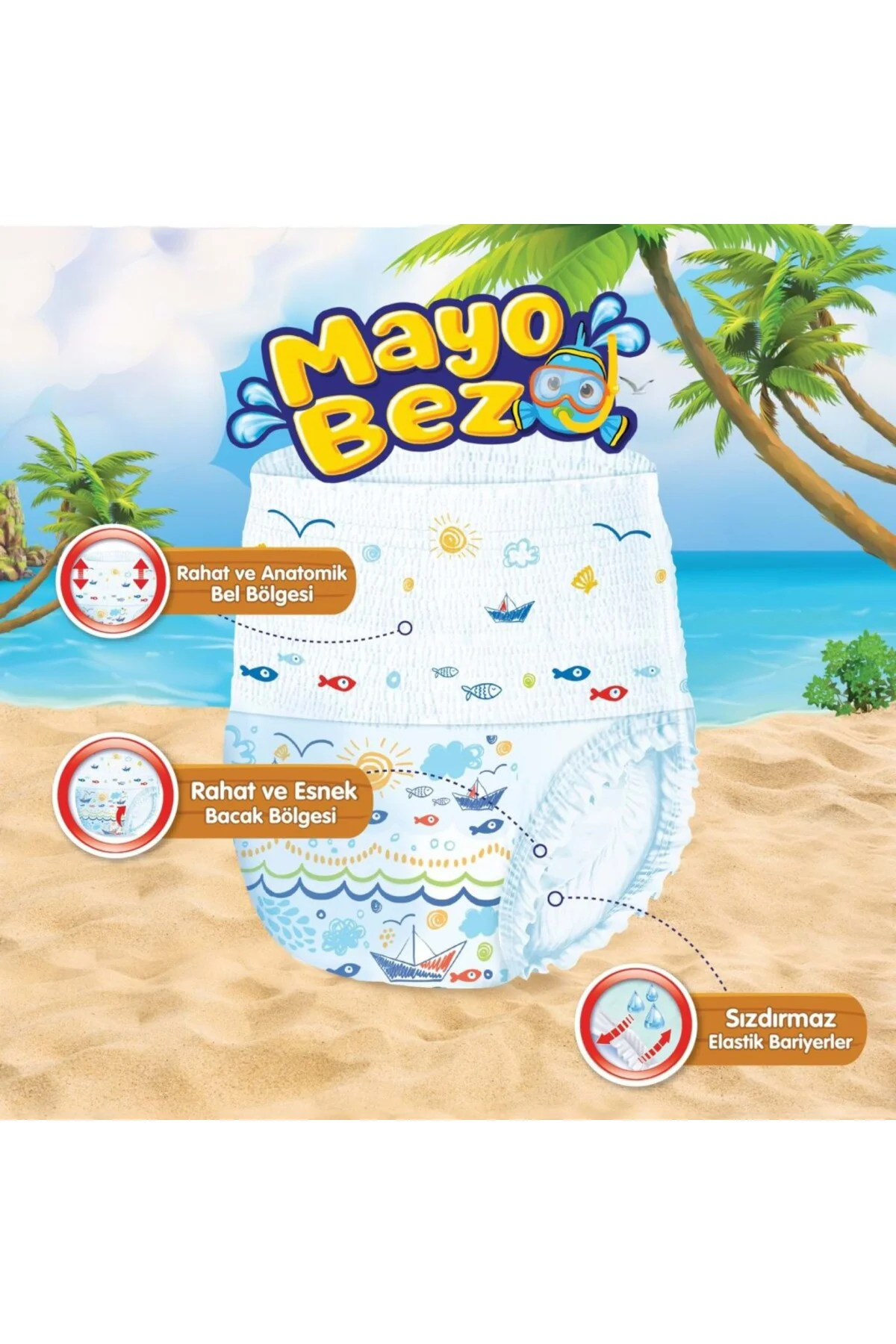 Mayo Bez 4-5 Beden 9-15 Kg 11 Adet