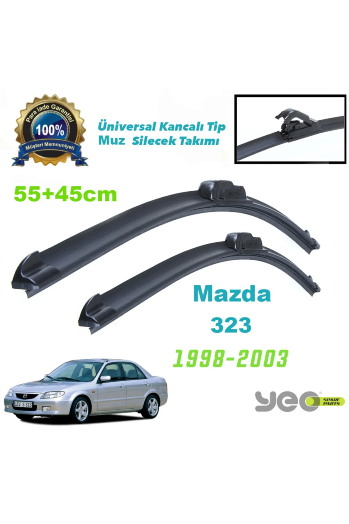 Mazda 323 Sedan Aeroflex Muz Silecek Takımı