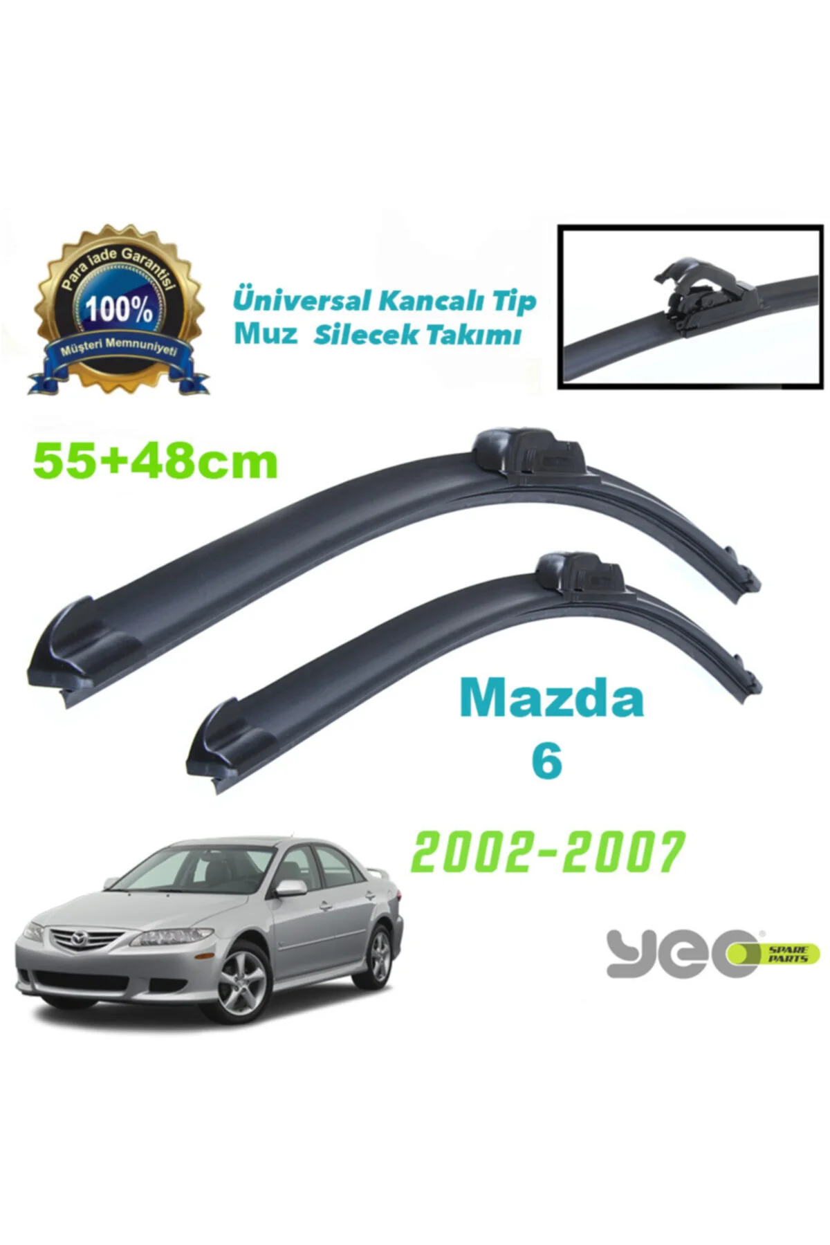 Mazda 6 Aeroflex Muz Silecek Takımı 2002-2007 Fiyatı, Yorumları ve Özellikleri