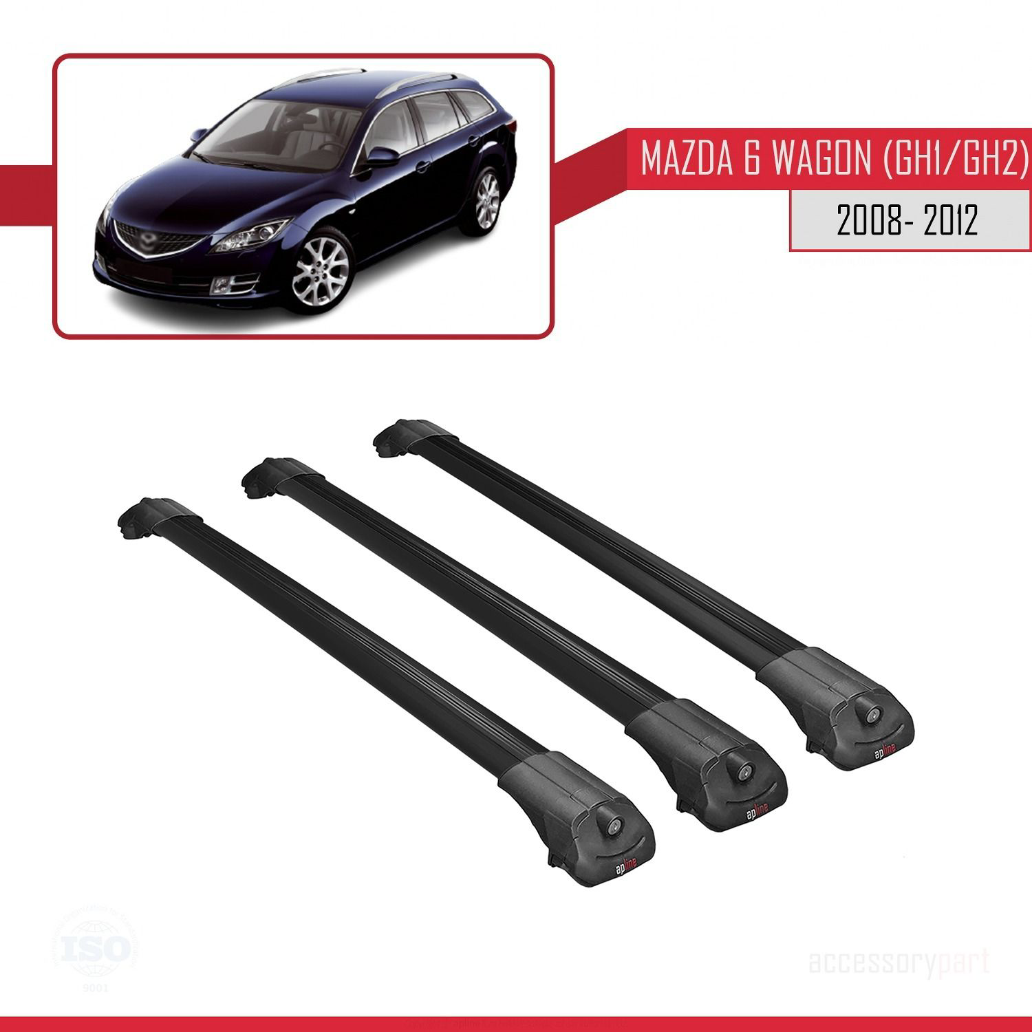 Mazda 6 Wagon (GH1/GH2) 2008-2012 Arası ile uyumlu ACE-1 Ara Atkı