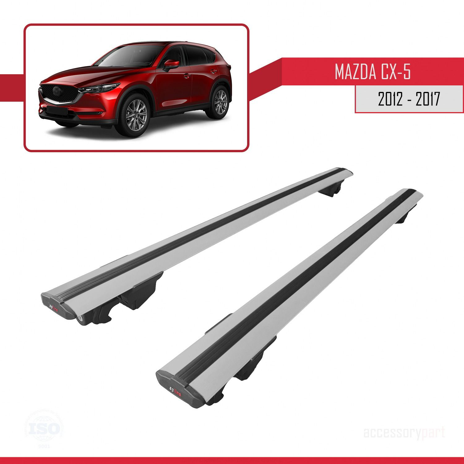 Mazda CX-5 2012-2017 Arası ile uyumlu HOOK Model Anahtar Kilitli 
